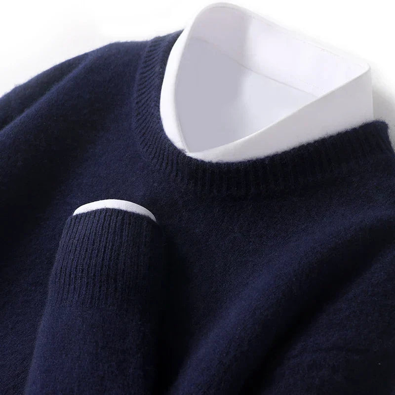 Cameron - Pull en Laine Mérinos pour Homme