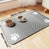 PetElegance Tapis Nourriture Luxe | Tapis absorbant avec dos imperméable pour chiens et chats