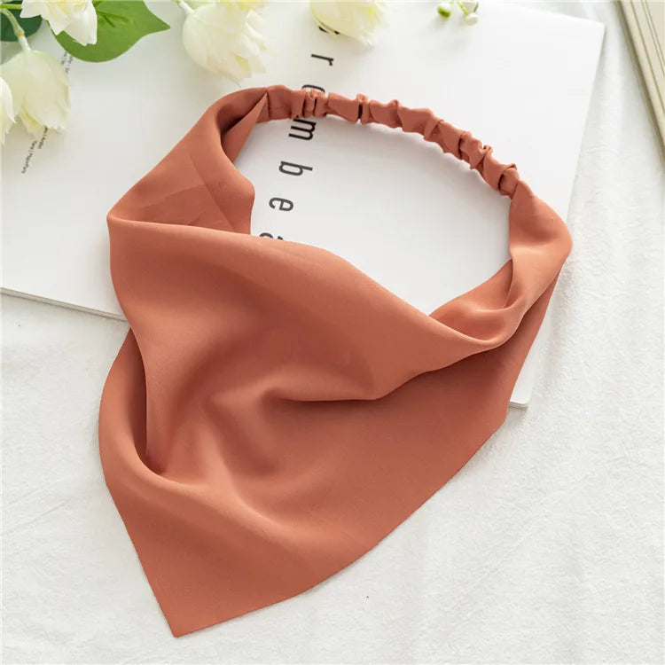 Bandana Vintage Fleurs d'Été 2022 – Accessoires de Cheveux Élégants pour Femmes et Filles