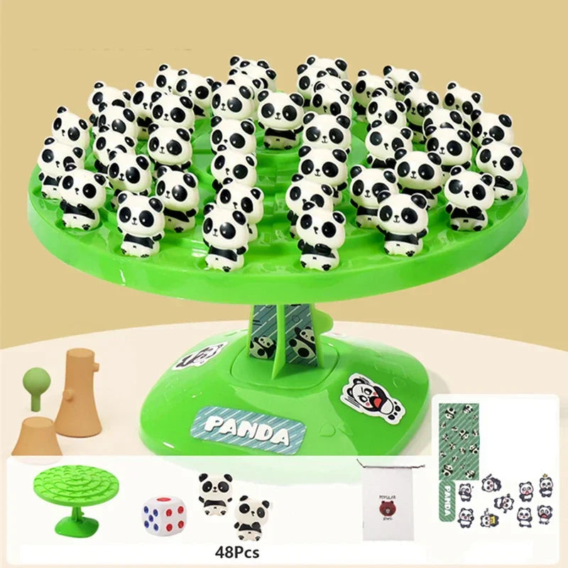 PandaLux Jeu de Balance Créatif | Puzzle de table interactif pour deux joueurs, stimule la collaboration et la créativité chez les enfants