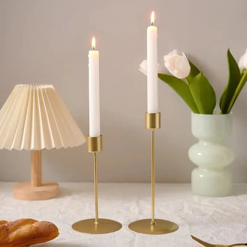 1 Pièce Bougeoir Artisanat Simple Décoration de Bougie Nordique de Bureau