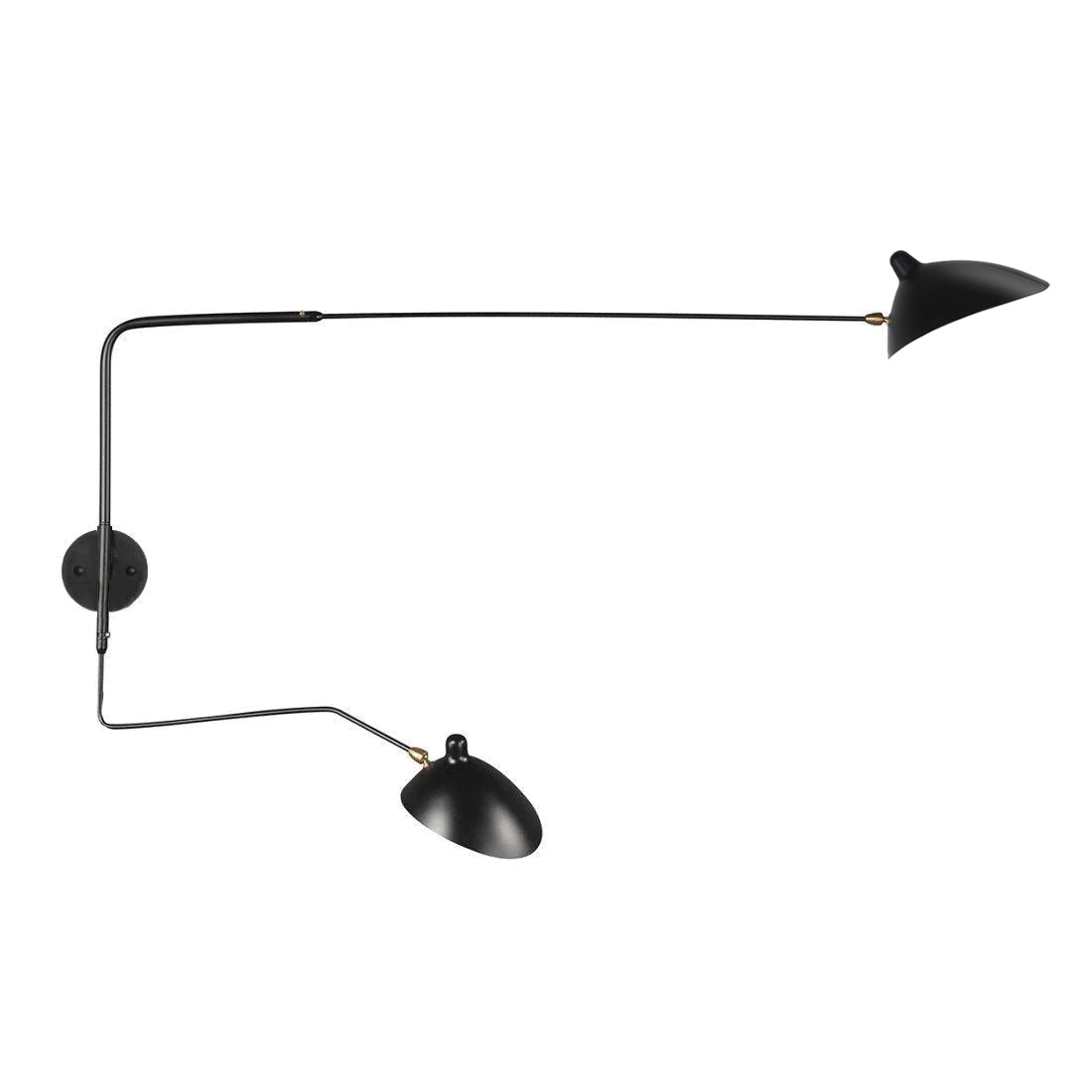Applique Murale à Un Bras Serge Mouille – Design Iconique des Années 1950 avec Bras Réglable