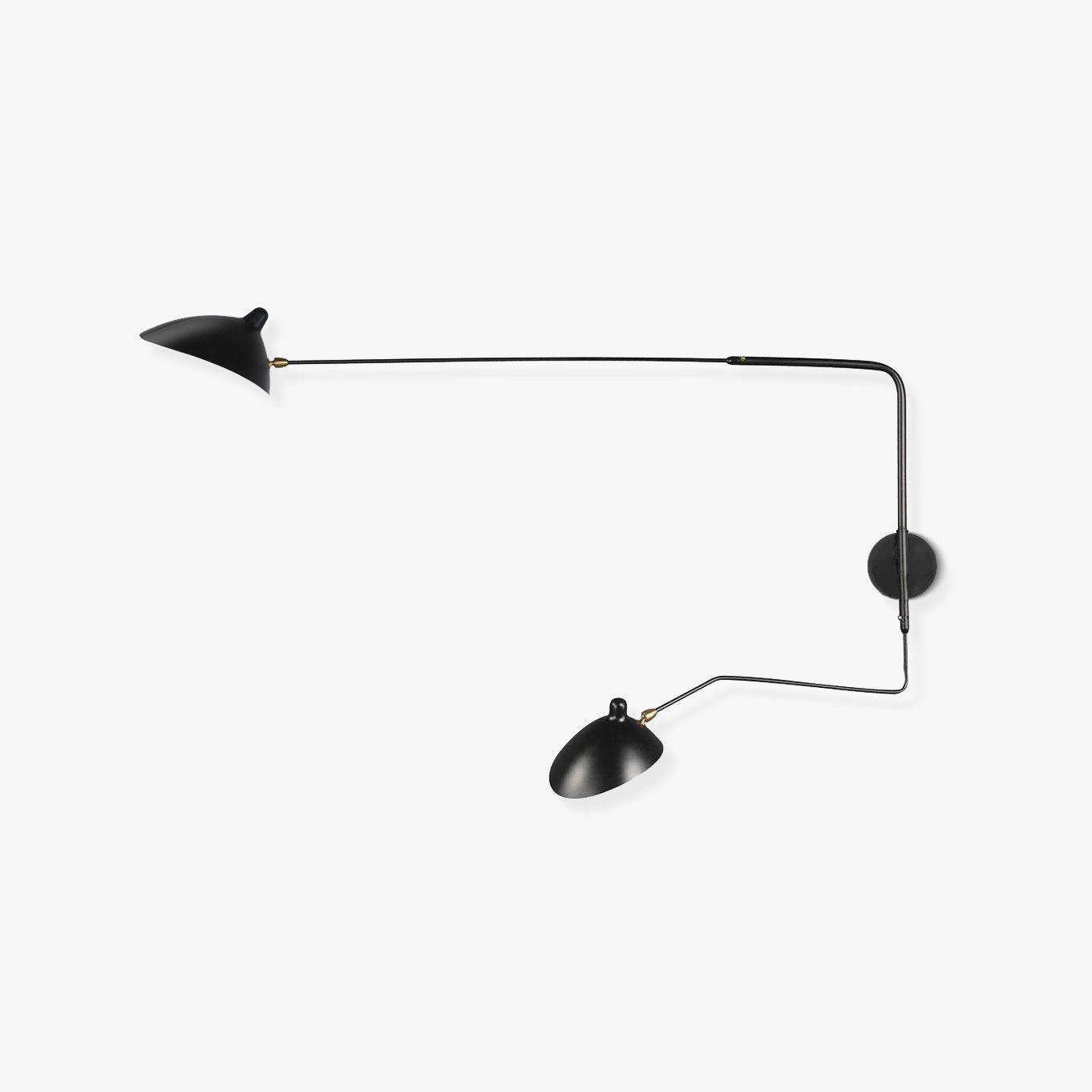 Applique Murale à Un Bras Serge Mouille – Design Iconique des Années 1950 avec Bras Réglable