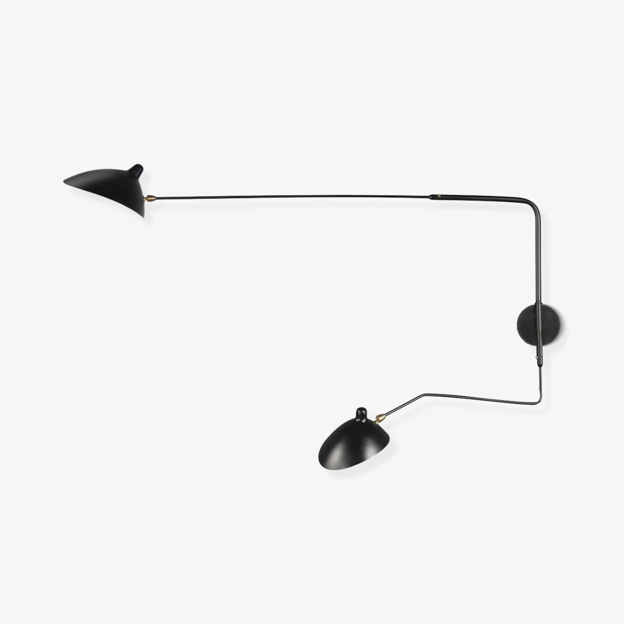 Applique Murale à Un Bras Serge Mouille – Design Iconique des Années 1950 avec Bras Réglable