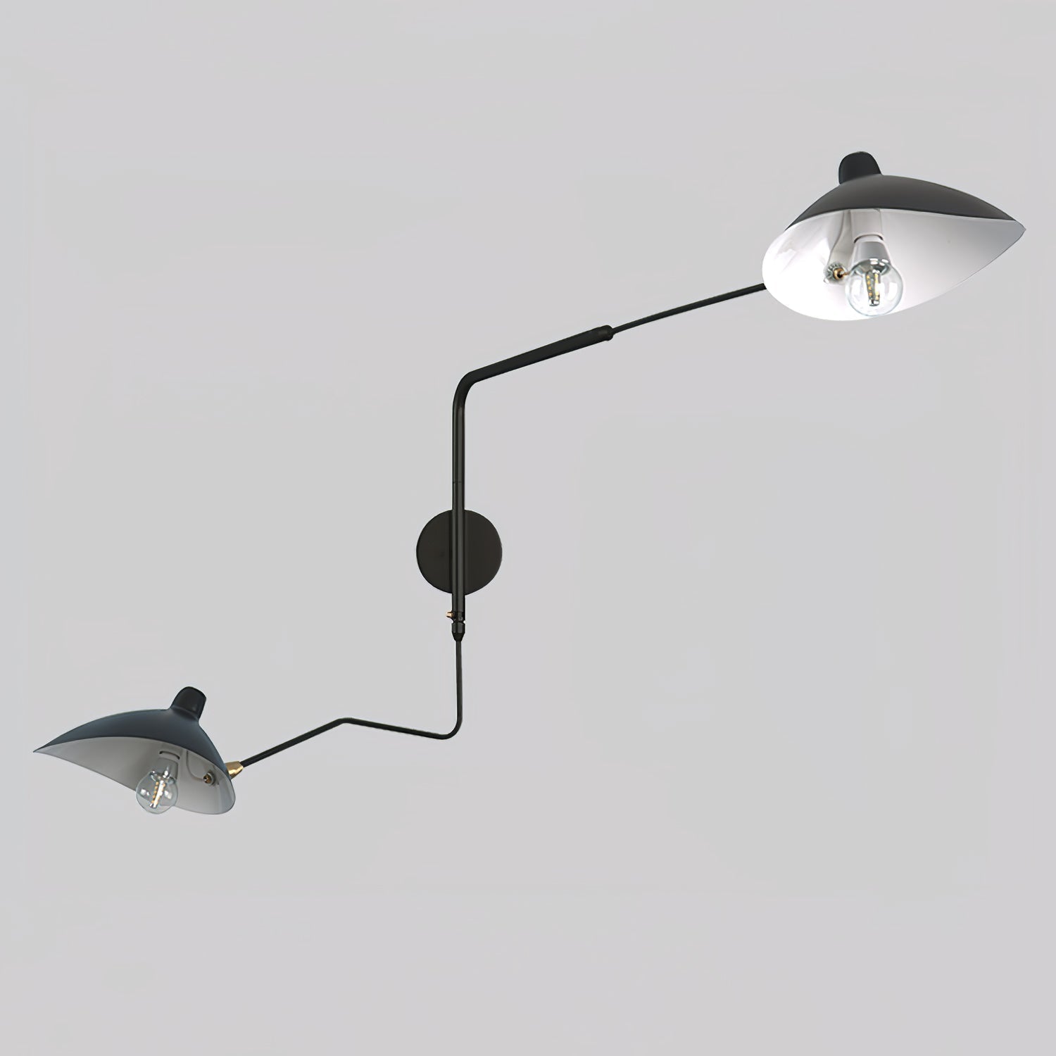 Applique Murale à Un Bras Serge Mouille – Design Iconique des Années 1950 avec Bras Réglable