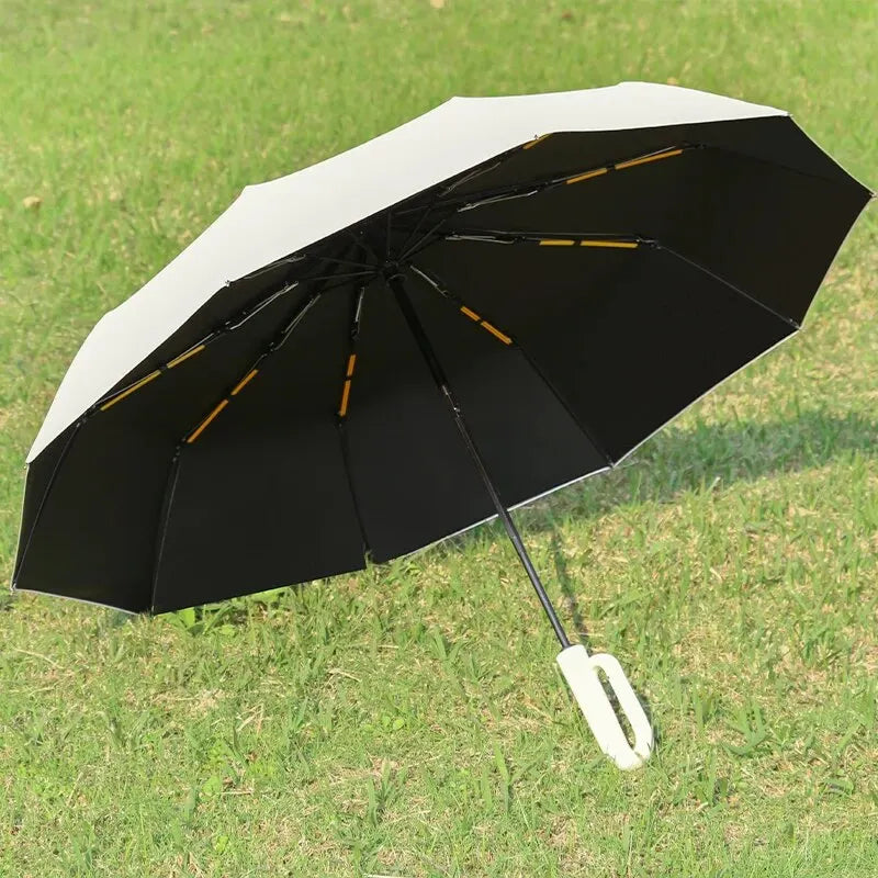 SunBlock Cisaille à pluie automatique | Parapluie pliant résistant au vent avec filtre UV pour une protection maximale