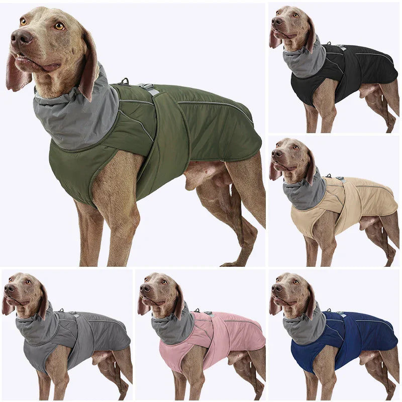Veste d'hiver FurShield pour chien | Manteau imperméable et chaud en coton pour animaux de compagnie