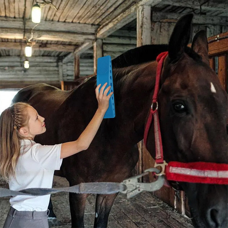 Brosse de soin pour chevaux 6-en-1 - EquiGlow