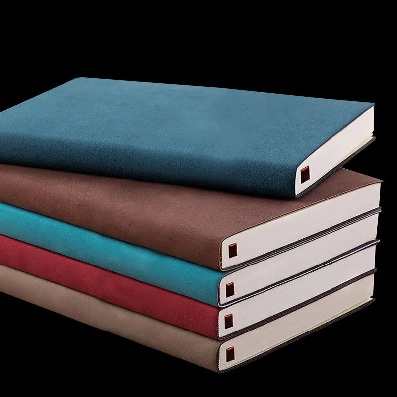 Cahier A5/A6 en PU avec aspect de peau de mouton | Cahier | Cahier ligné quotidien pour le travail ou les études