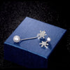 Boucles d'oreilles en goutte flocon de neige