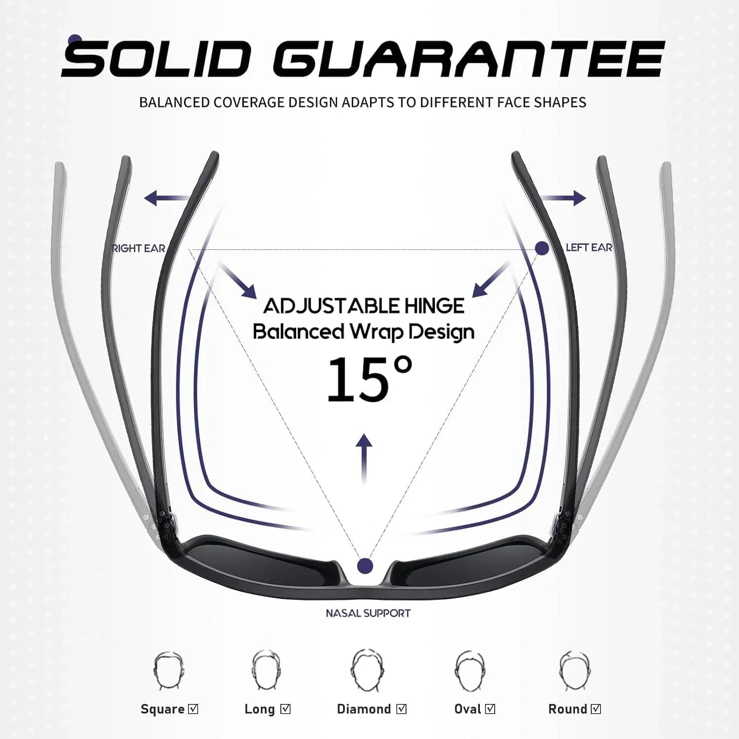 AquaShield Lunettes de Soleil Polarisées 3-Pack – Protégé et Stylé
