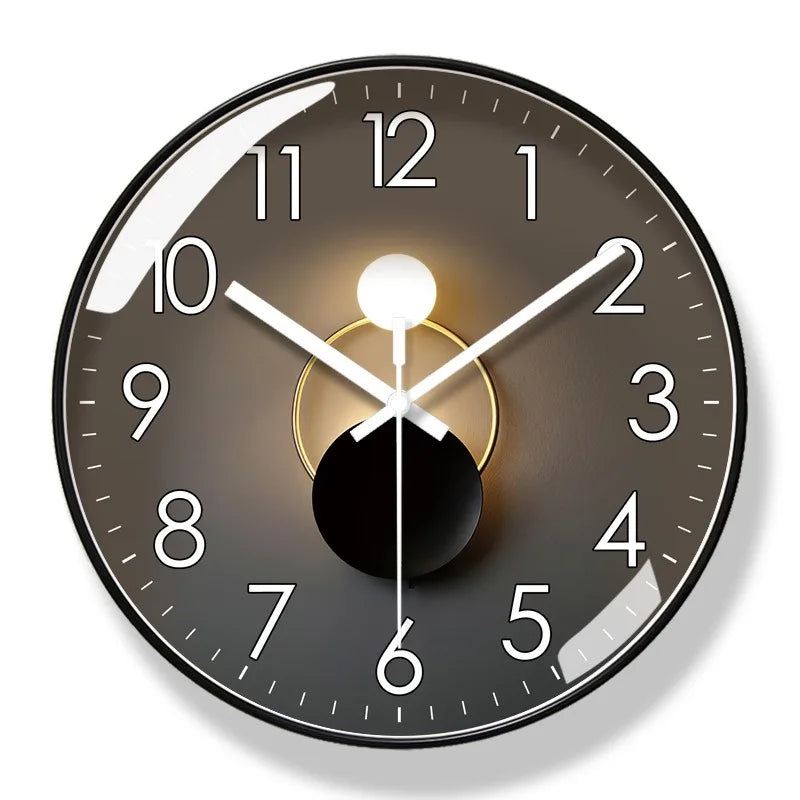 Zynir | Horloge Murale Design Élégante | Mécanisme Quartz Silencieux | Luxe et Moderne | Plastique & Verre | Sans Tic-Tac | Pile Non Incluse | Parfaite pour Salon, Chambre, Bureau