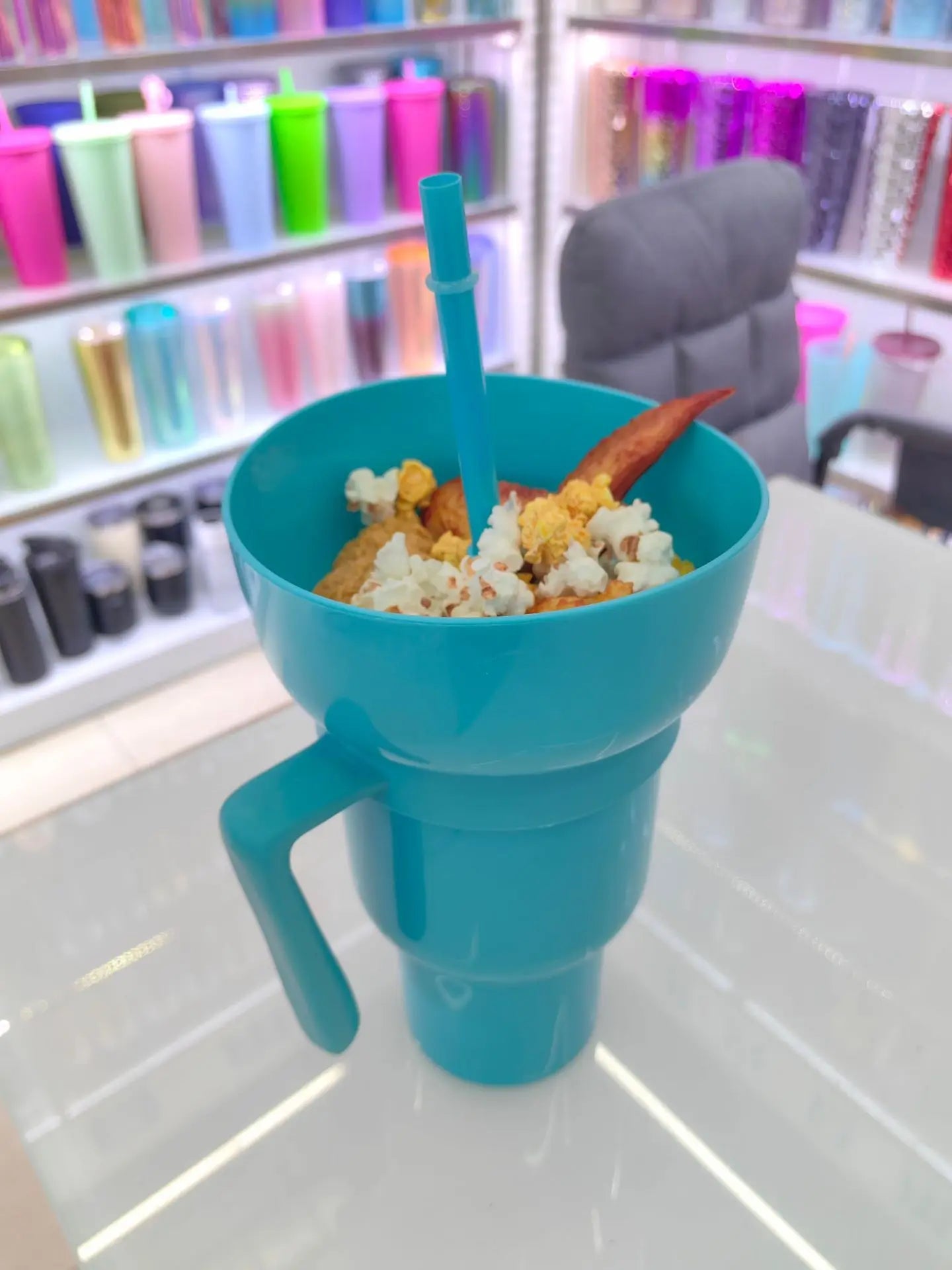 SipSnack Premium Tasse à boire | Gobelet 2-en-1 pour les snacks et les boissons, étanche aux éclaboussures et aux fuites, parfait pour les sous-bois.