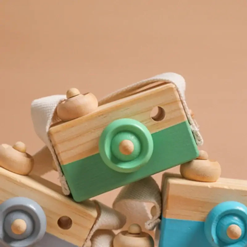 Caméra en bois créative – Pour le petit explorateur