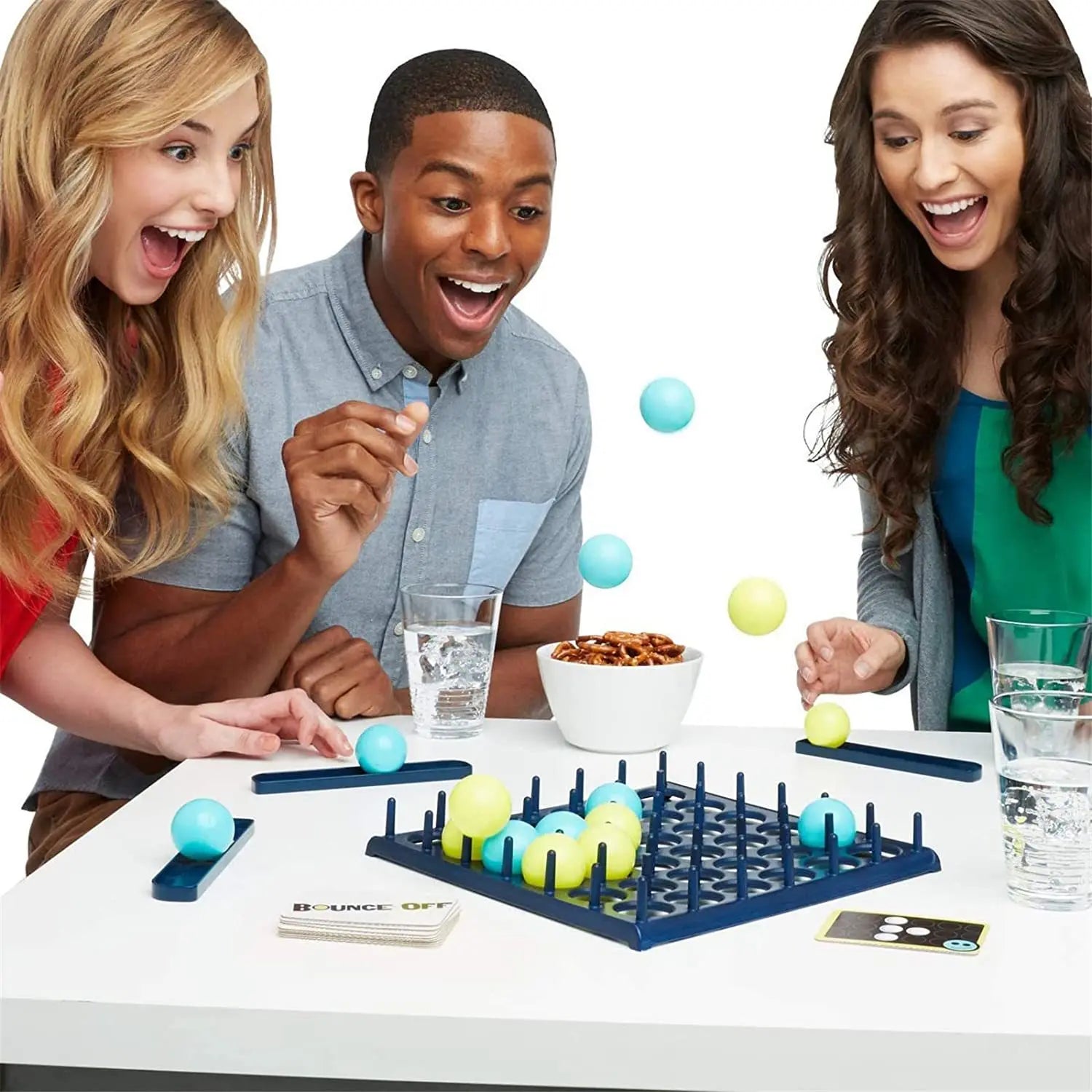 BounceElite Famille Jeu de Plaisir Set | Jeu de société captivant avec balles rebondissantes pour enfants, parfait pour les réunions de famille et les fêtes.