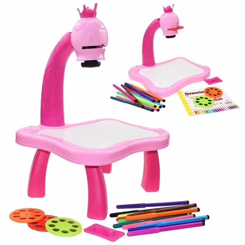 ArtistryElite Tableau de Dessin Lumineux | Tableau de dessin interactif pour enfants avec projection LED, stimule la créativité et l'apprentissage ludique.