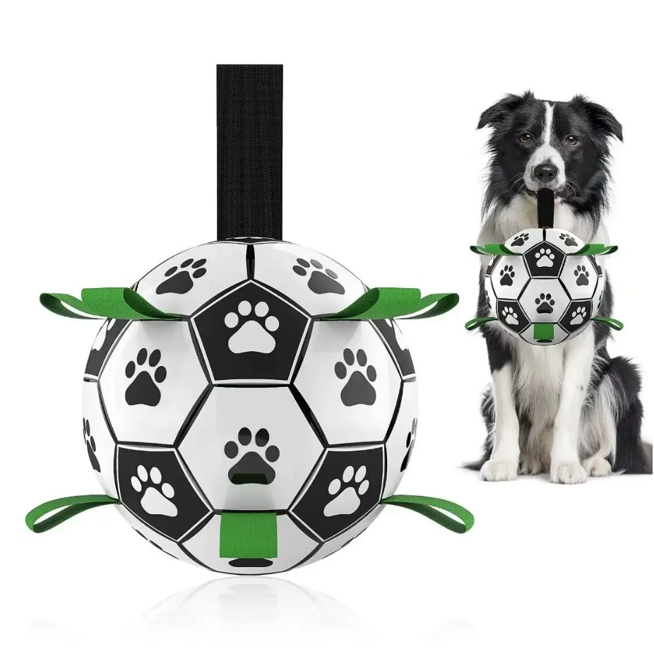 Balle de sport pour chien durable avec poignées – TugBounce