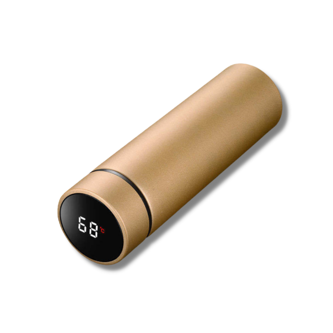 Thermos numérique élégant ThermoLux | Design intelligent avec affichage précis de la température pour une expérience ultime de la boisson