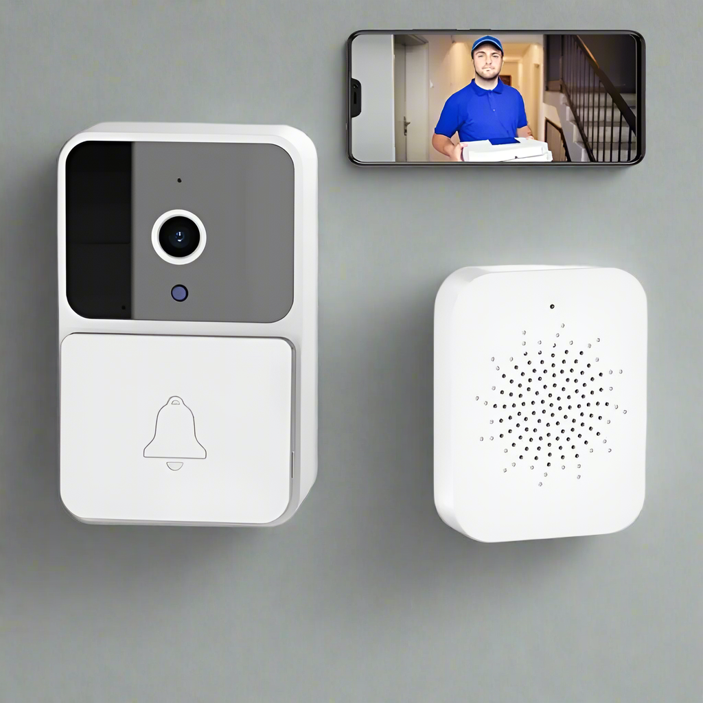 LuxGuard Caméra de Vidéo Porte Sans Fil Intelligente | Sonnette WiFi avec Détection de Mouvement et Vision Nocturne pour une Sécurité Ultime