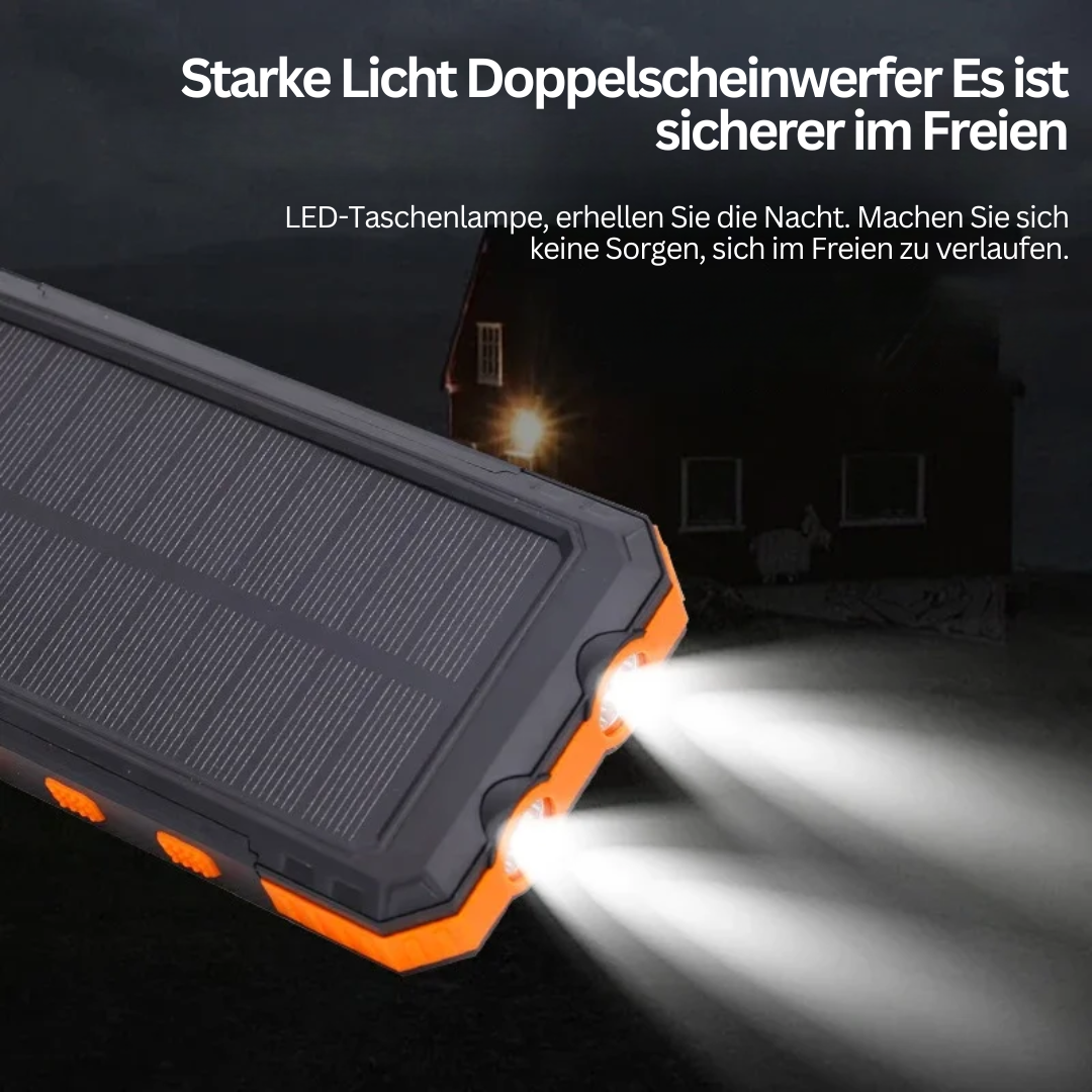 Batterie externe solaire avec lampe de poche – SolarCharge Pro
