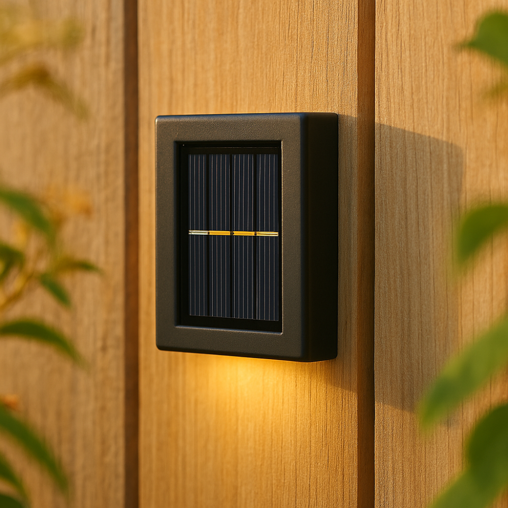SolarGlow™ Lampes Murales Solaires LED – Sans Fil, Résistantes aux Intempéries & Ambiance Lumineuse pour Espaces Extérieurs
