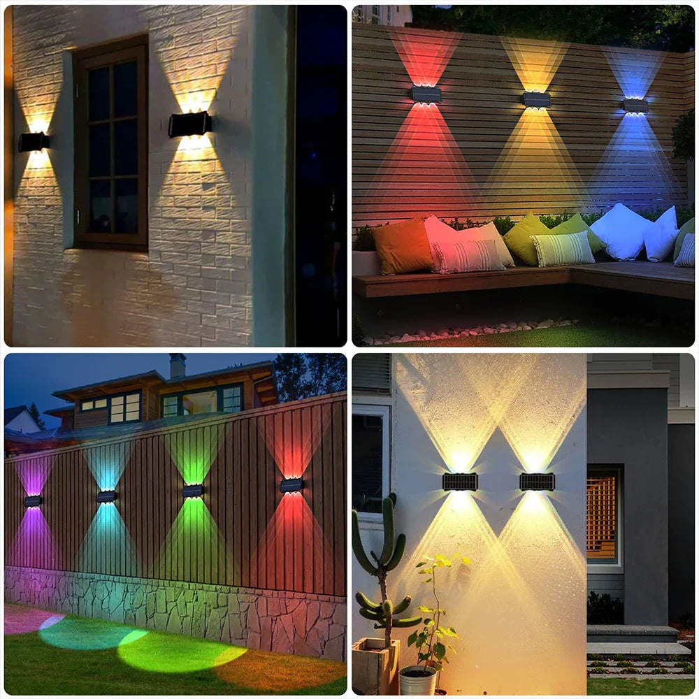 Applique Solaire Extérieure avec Éclairage LED Étanche IP65 et Énergie Solaire