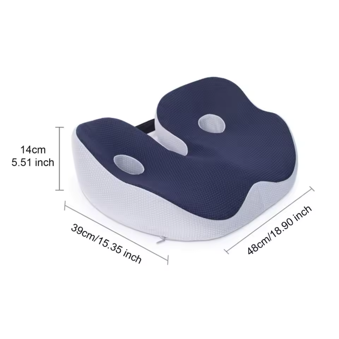 Coussin de Siège en Mousse à Mémoire Réglable LuxuraComfort | Coussin Ergonomique pour un Confort et un Soulagement Ultimes