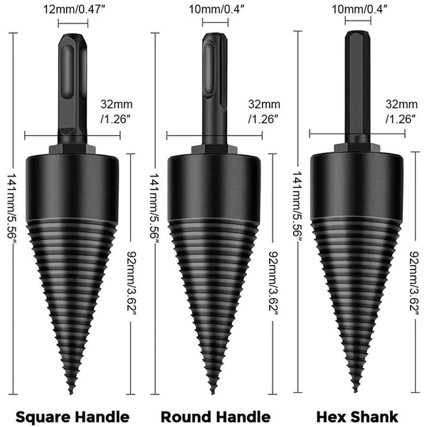 SplitKing Fendeur de Bois | Outils de Jardin | Coin fendeur efficace pour bois de chauffage et troncs d'arbres