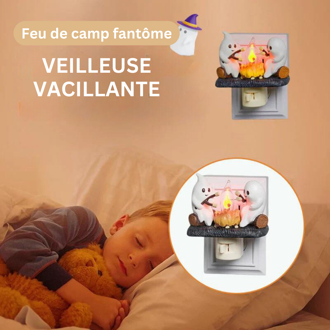 GhostFlame | L'effet de scintillement réaliste de cette charmante veilleuse imite un feu de camp