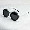 Unisexe - Lunettes de soleil rondes - Réduction de lumière réglable - Métal polarisé