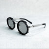 Unisexe - Lunettes de soleil rondes - Réduction de lumière réglable - Métal polarisé