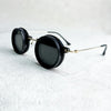 Unisexe - Lunettes de soleil rondes - Réduction de lumière réglable - Métal polarisé