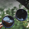 Unisexe - Lunettes de soleil rondes - Réduction de lumière réglable - Métal polarisé