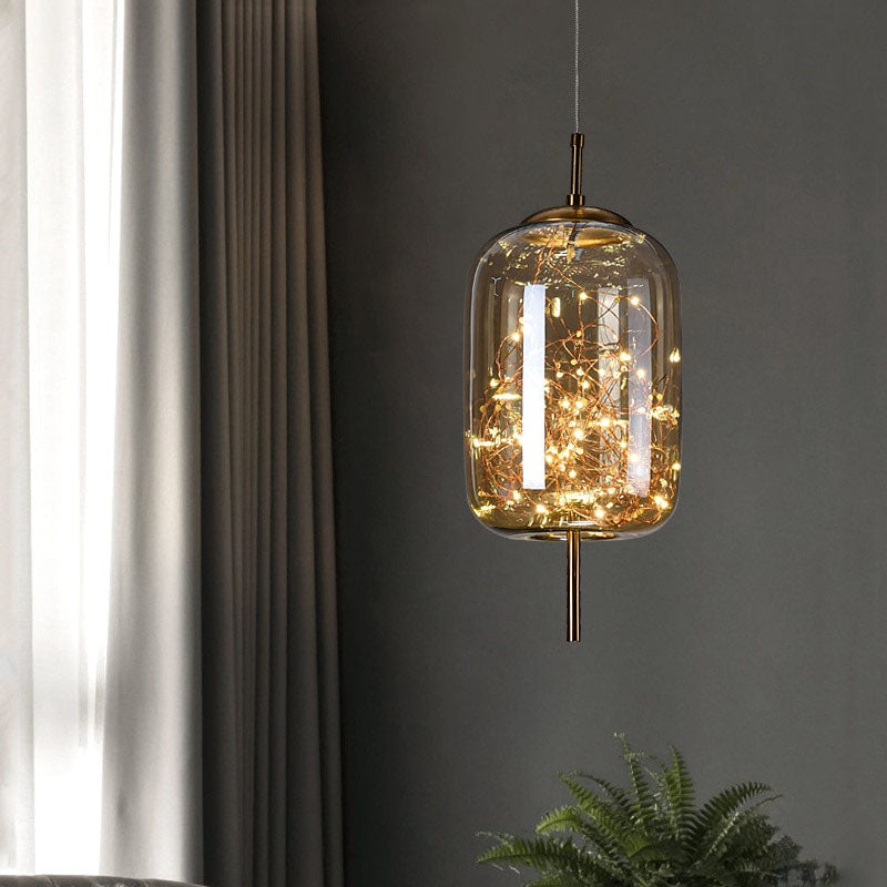 AstraGlow Suspension moderne | Lampe de chevet suspendue LED de luxe