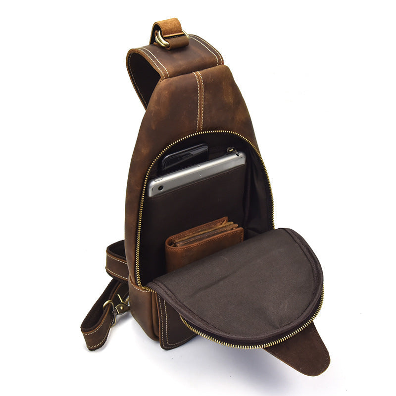 Timo | Sac à épaule d'aventure en cuir luxueux
