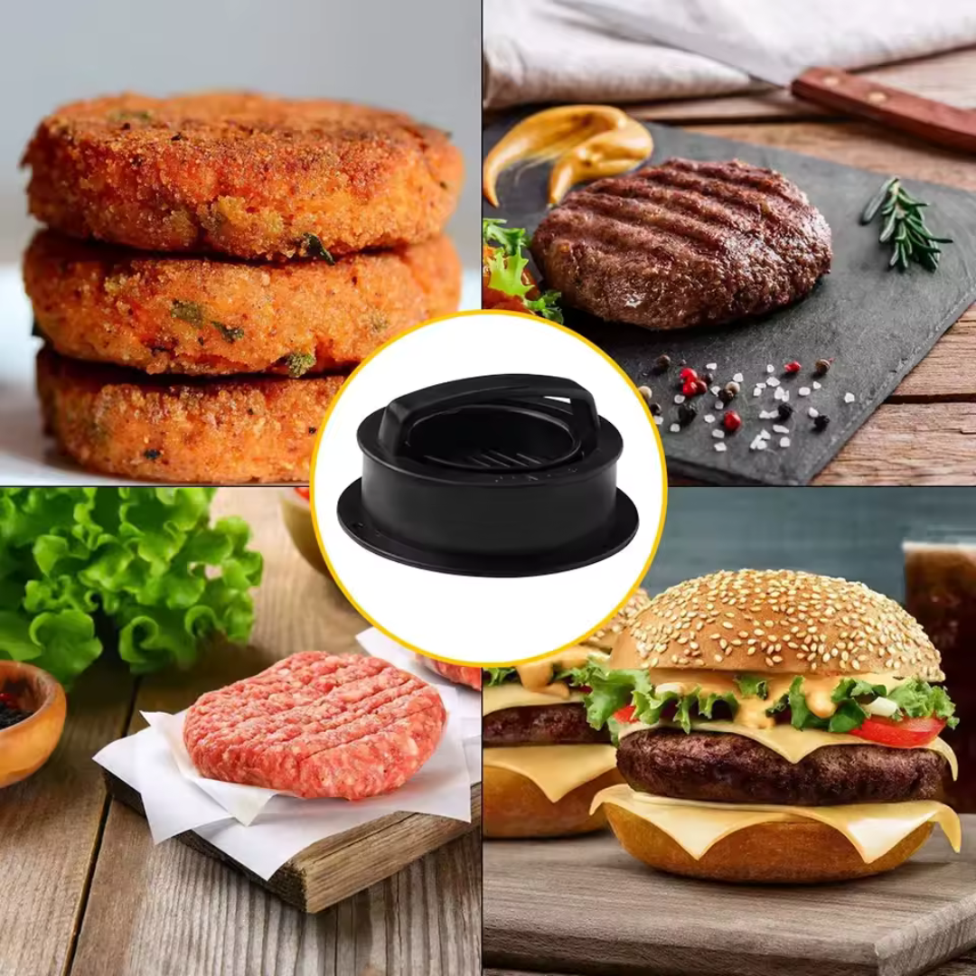 GourmetGrill Presse à Hamburger Deluxe | Fabricant de hamburgers professionnel pour des hamburgers parfaits