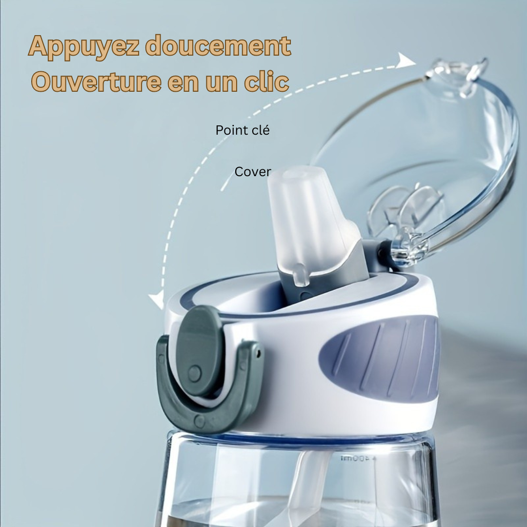 Bouteille de Voyage Hydratation AquaElite Luxe | Design élégant et étanche pour les aventuriers soucieux de l'environnement