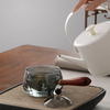 Théière rotative en verre | Théière moderne avec système de rotation pratique