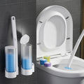 Brosse de toilettes jetable | Antibactérienne | Têtes en éponge hygiéniques | CleanClick