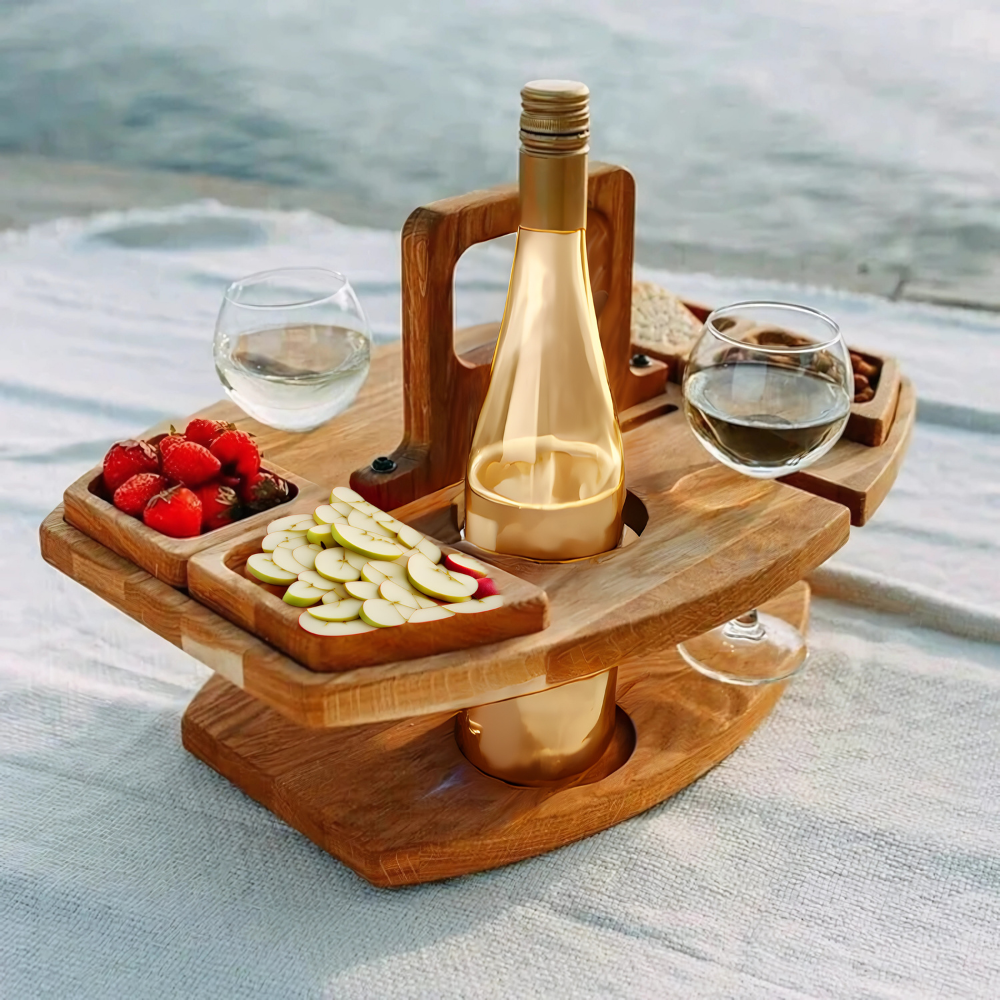Table de pique-nique en bois portable – WineNest