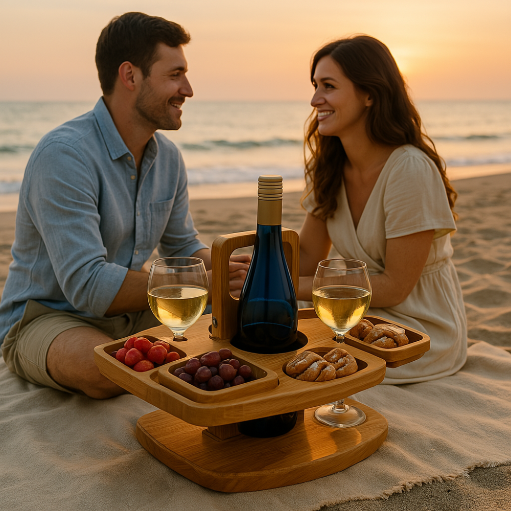 Table de pique-nique en bois portable – WineNest