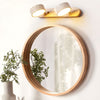 Applique Murale Duo en Travertin – Élégante Lampe Murale en Pierre Naturelle et Bois LED