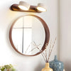 Applique Murale Duo en Travertin – Élégante Lampe Murale en Pierre Naturelle et Bois LED