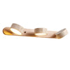 Applique Murale Duo en Travertin – Élégante Lampe Murale en Pierre Naturelle et Bois LED