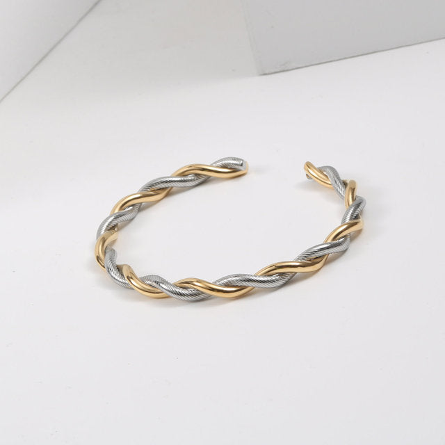 Bracelet Zier | Bracelet Manchette Twist Charme Tendance