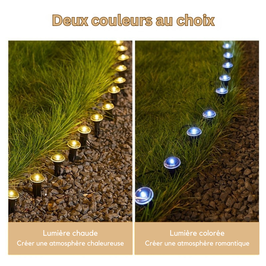 LuxeGlow Lampes de Chemin Solaires LED | Éclairage extérieur élégant pour les allées, parfait pour les événements et les célébrations
