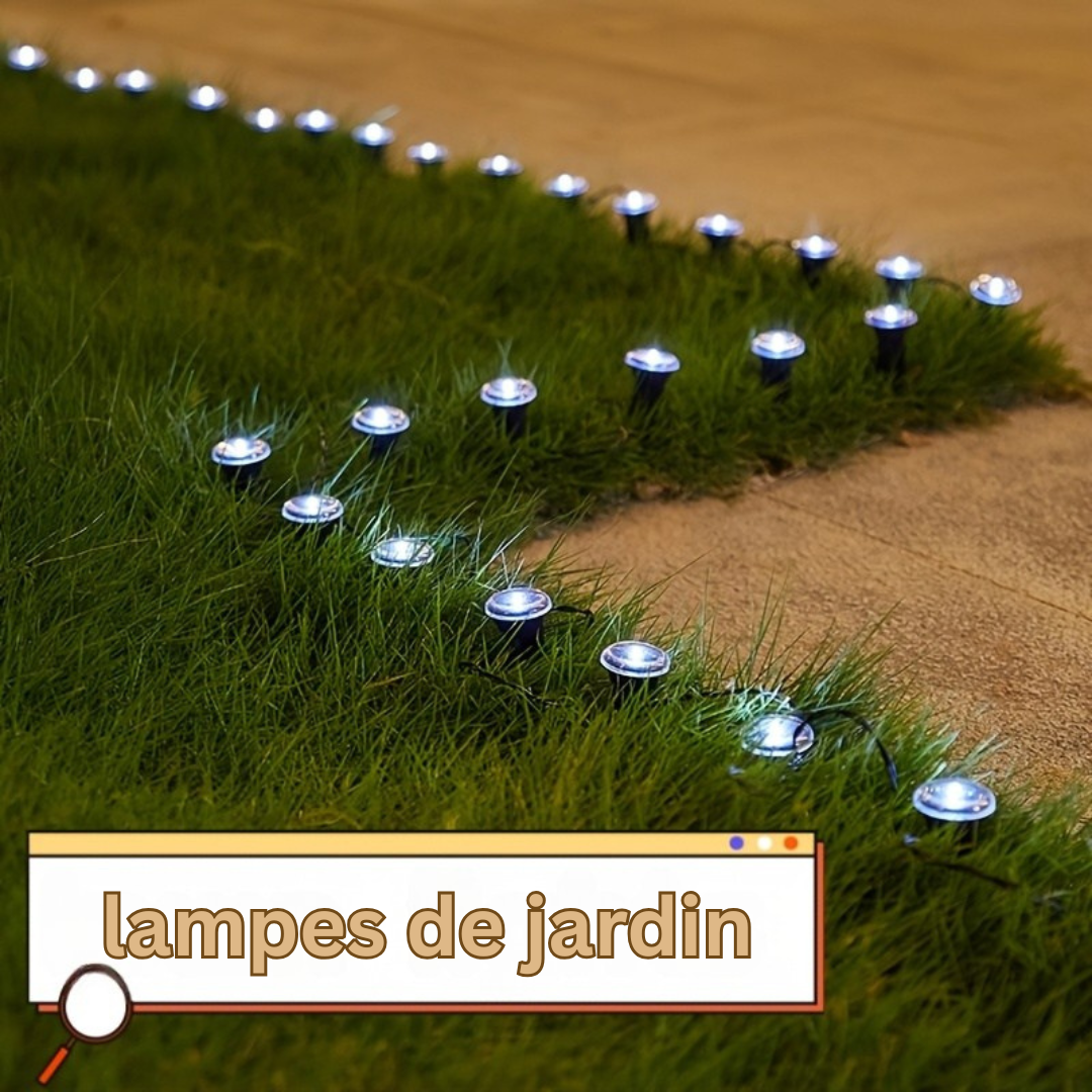 LuxeGlow Lampes de Chemin Solaires LED | Éclairage extérieur élégant pour les allées, parfait pour les événements et les célébrations