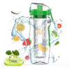 AquaLuxe Prestige Bouteille Infuseur de Fruits | Bouteille de 1000 ml sans BPA pour des infusions rafraîchissantes et saines