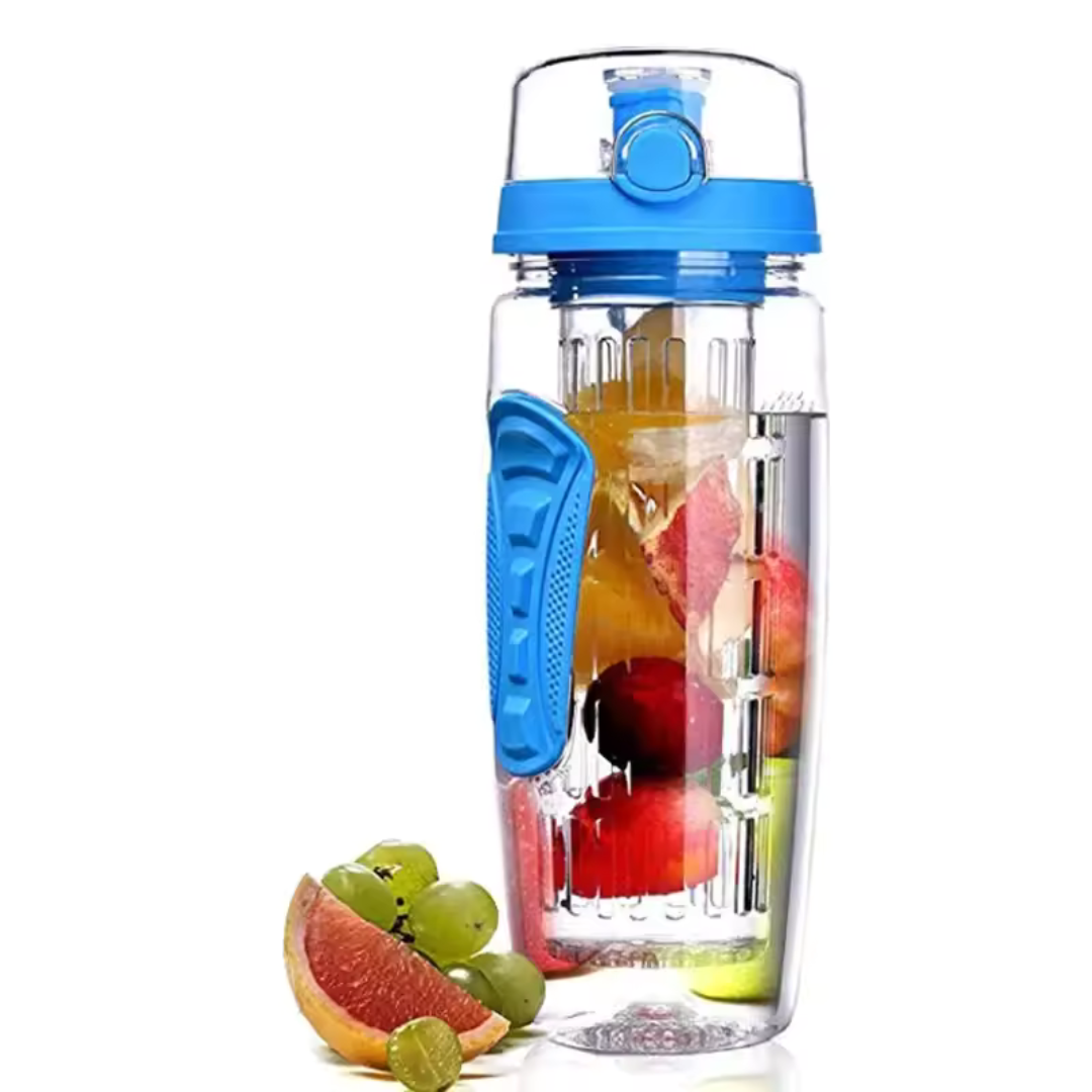 AquaLuxe Prestige Bouteille Infuseur de Fruits | Bouteille de 1000 ml sans BPA pour des infusions rafraîchissantes et saines