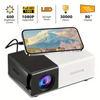 Mini projecteur HD LuxeVision YG300 | Projecteur 3D portable, parfait pour le camping et le home cinéma